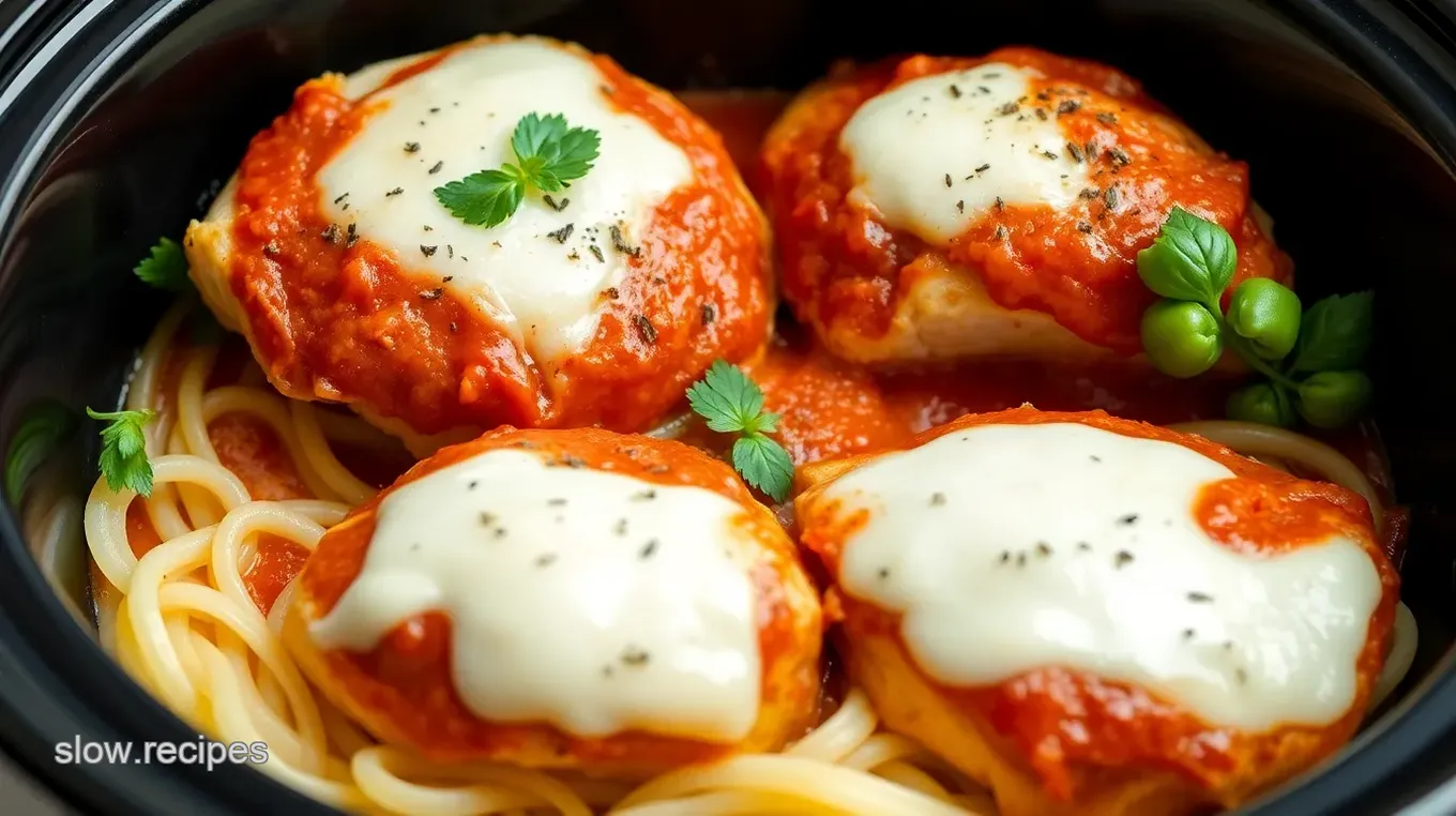 Slow Cooker Chicken Parmigiana