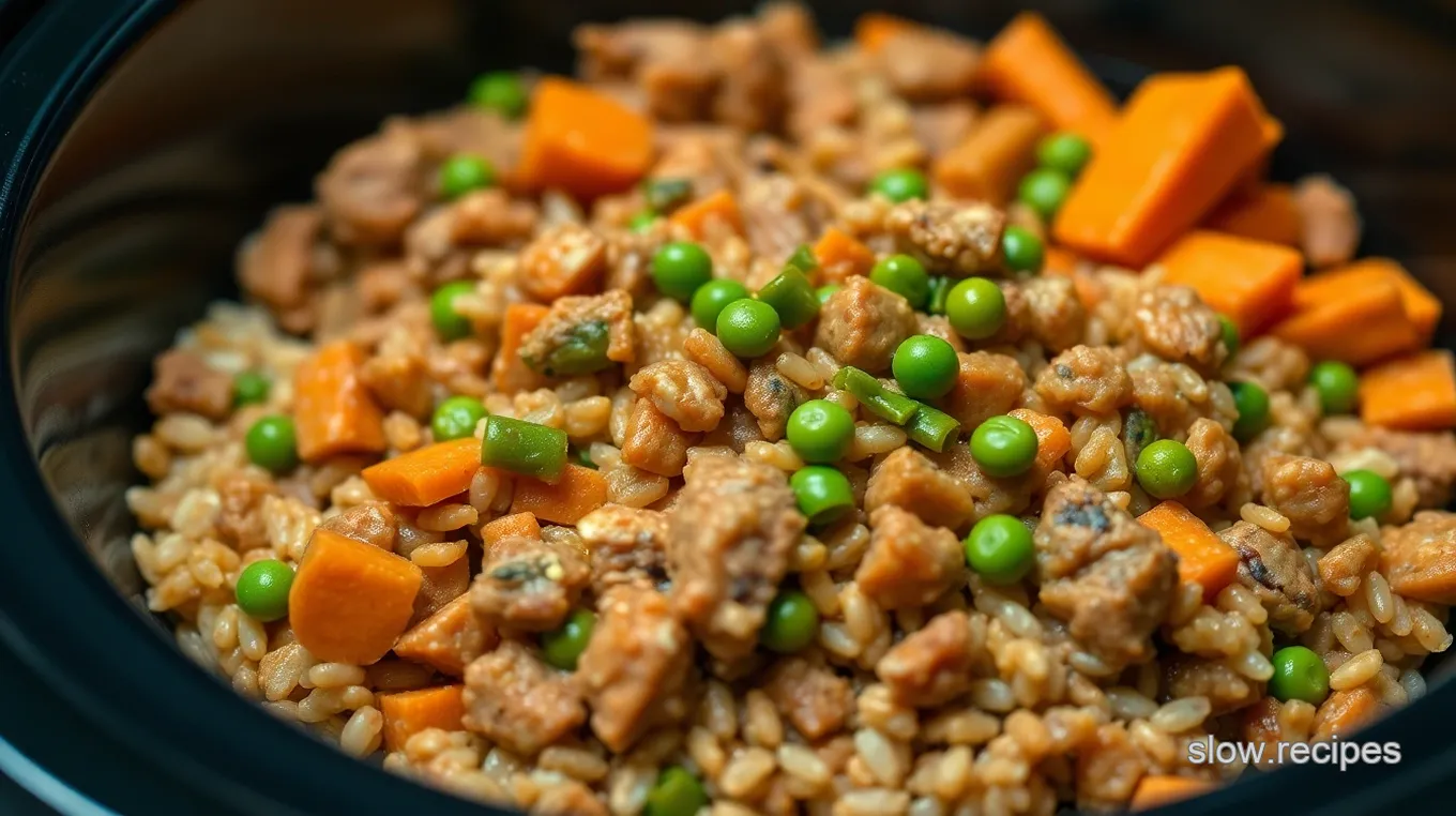 Hearty Homemade Slow Cooker Dog Food