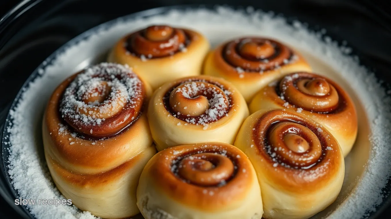 Irresistible Slow Cooker Cinnamon Rolls