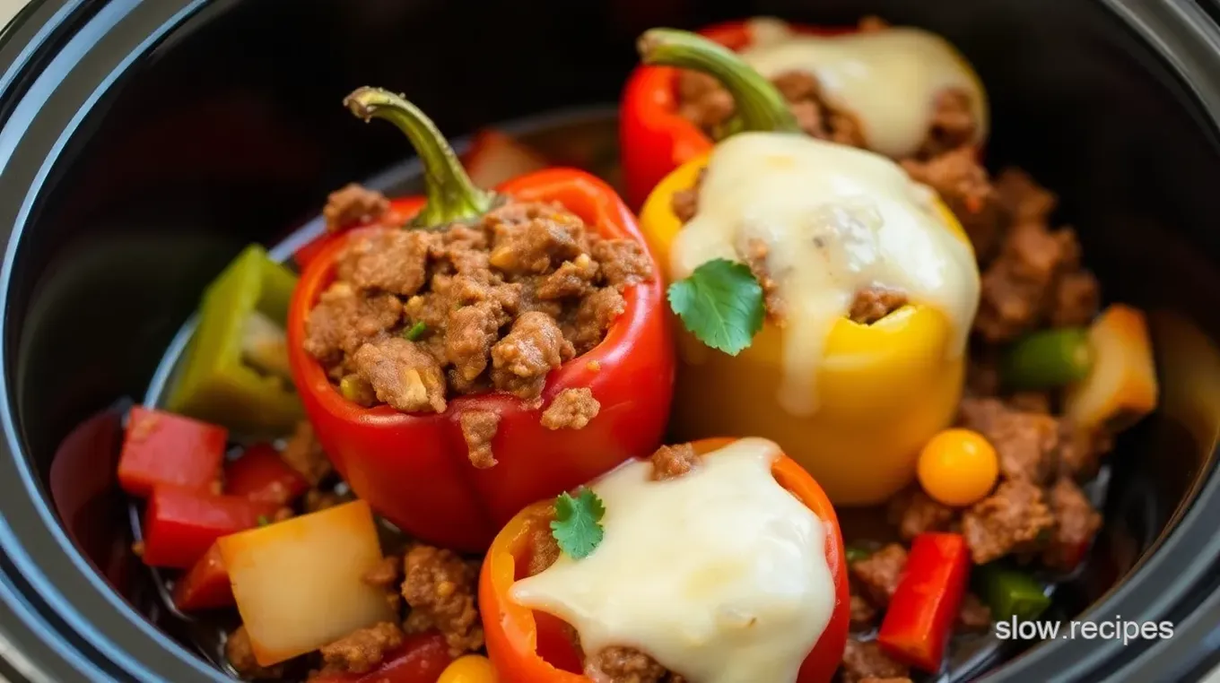 Slow Cooker Stuffed Pepper Soup