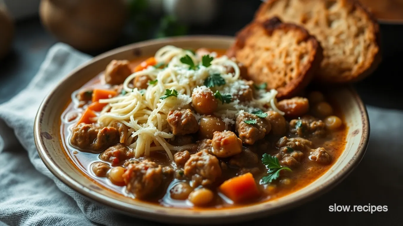 Slow Cooker Italian Wedding Soup