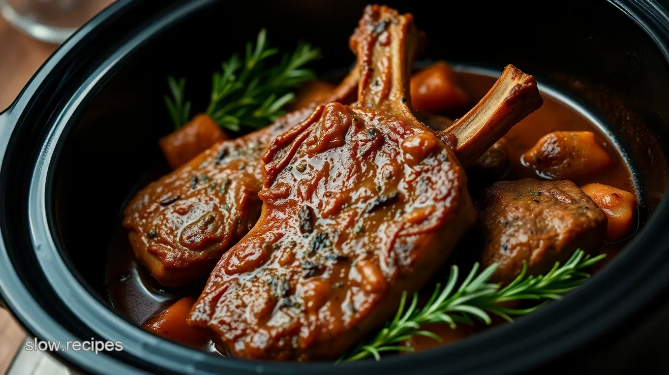 Slow Cooker Lamb Chops with Herb Infusion