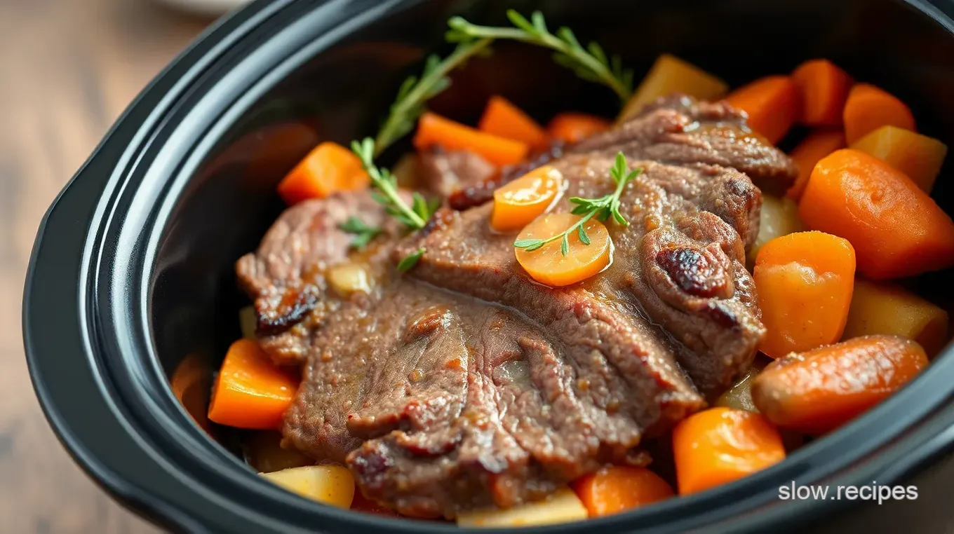 Slow Cooker Sirloin Steak with Root Vegetables