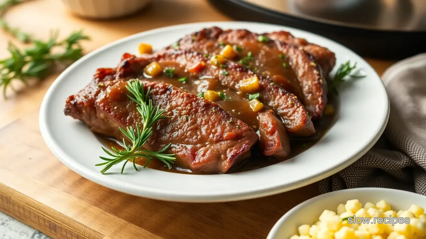 Slow Cooker Tri-Tip with Garlic and Herbs