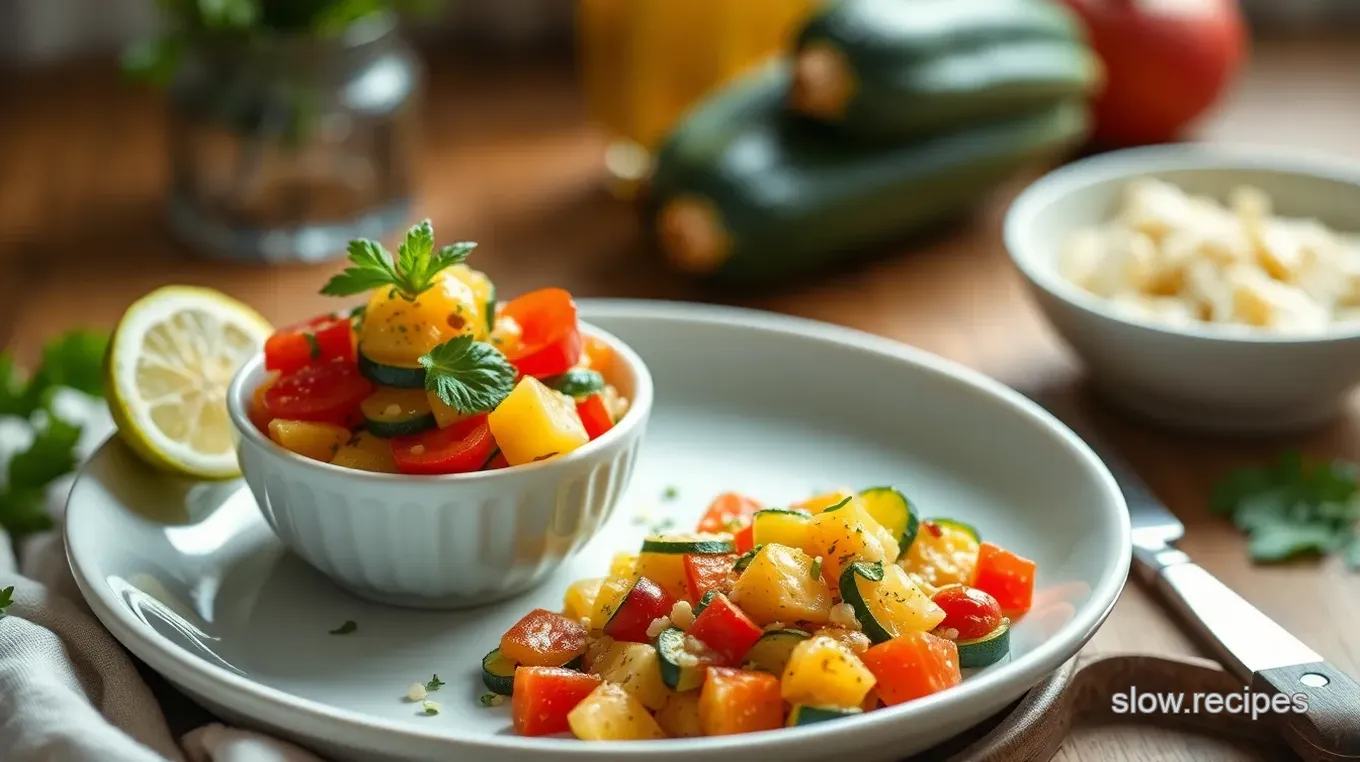 Quick Zucchini Delight with Colorful Veggies