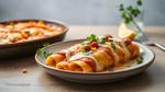 Baked Adobo Chicken Enchiladas with Cheese