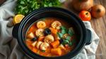 Slow Cooker Seafood Stew with Fresh Ingredients