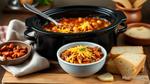 Slow Cooker Chicken Chili with Cheese