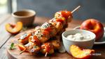 Slow Cooker Chicken Skewers with Peach Glaze