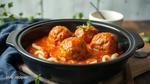 Slow Cooker Meatballs Creamy Tomato Sauce