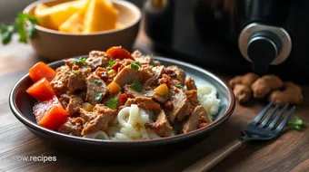 Slow Cooker Pulled Pork with Tropical Flavor