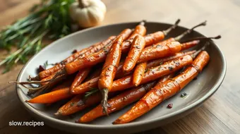 Roasted Carrots with Sweet Garlic Flavor