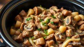 Drew Barrymore Slow Cooker: Easy Beef Stroganoff for Cozy Nights! recipe card