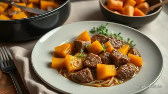 Simmered Beef Butternut Squash Comfort Dish