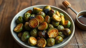 Roasted Brussels Sprouts with Spicy Honey