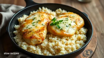 Skillet Parmesan Chicken with Creamy Rice