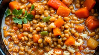 Satisfying Slow Cooker Lentil Stew in 8 Hours recipe card