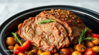 Savory Slow Cooker Top Round Roast Delight recipe card