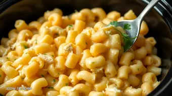 Slow Cooker Chicken Mac & Cheese Comfort Dish