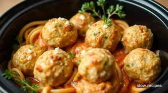 Slow Cooker Chicken Meatballs - Comforting Meal