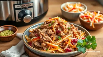 Slow Cooker Pulled Pork with Mandarin Slaw