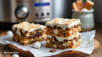 Slow Cooker S'mores Delightful Bars