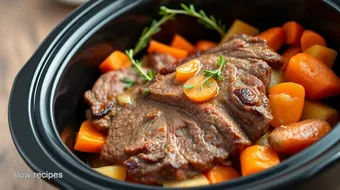 Slow Cooker Sirloin Steak Comforting Delight recipe card