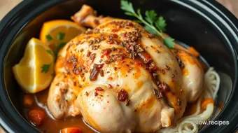 Slow Cooker Whole Chicken Savory Delight