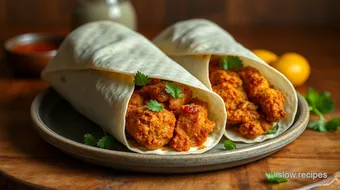 Fried Chicken Wraps with Spicy Flavor