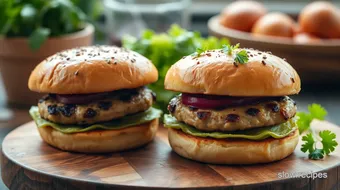 Grilled Turkey Burgers with Crispy Flavor