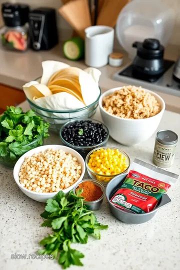 Fold Over Taco Lasagna ingredients