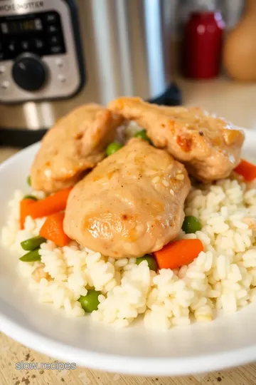 Cozy Slow Cooker Chicken and Rice for Two steps