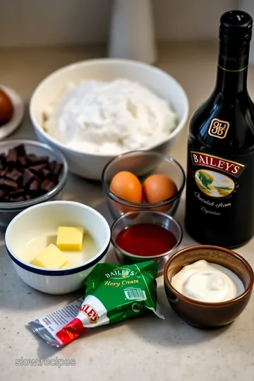 Decadent Baileys Irish Cream Chocolate Mousse ingredients