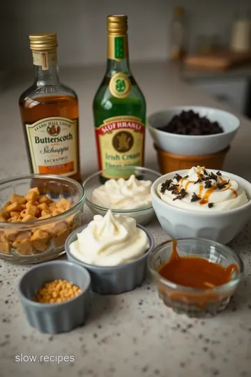 Decadent Buttery Nipple Cocktail ingredients