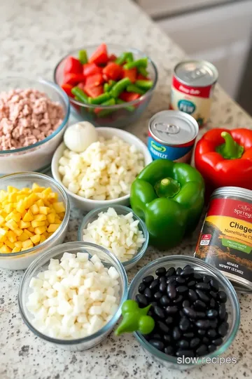 Hearty Slow Cooker Ground Turkey Chili ingredients