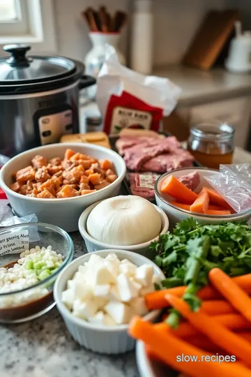 Slow Cooker Venison Stew ingredients