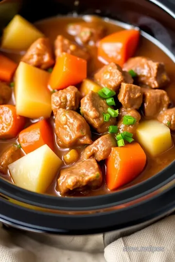 Savory Beef Stew for Your 3 Qt Slow Cooker presentation