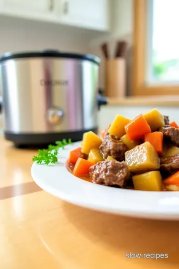 Savory Beef Stew for Your 3 Qt Slow Cooker steps