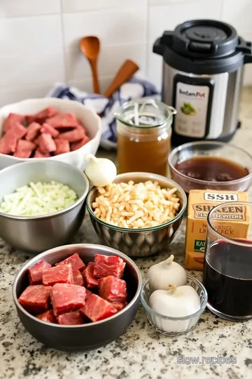 Savory Instant Pot Beef Stew – Comfort in a Bowl ingredients