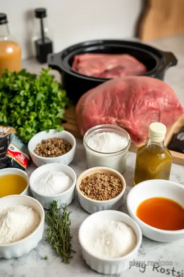 Slow Cooker Top Round Roast ingredients