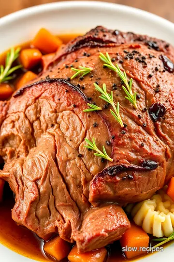 Slow Cooker Top Round Roast presentation