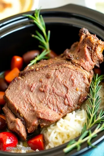 Savory Slow Cooker Venison Roast with Root Vegetables presentation