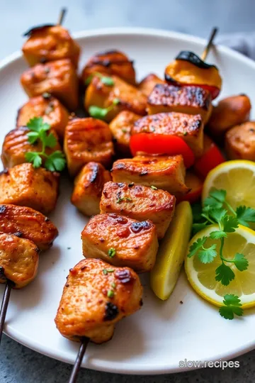 Sizzling Grilled Kabobs presentation