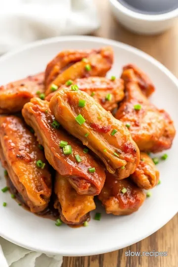 Slow Cook Turkey Wings in Crock Pot presentation