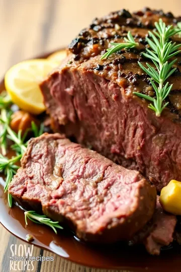 Slow Cooker Roast Beef presentation