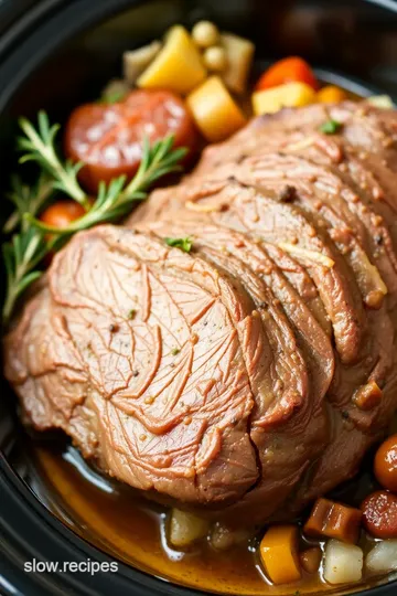 Slow Cooker Beef Eye Round Roast presentation