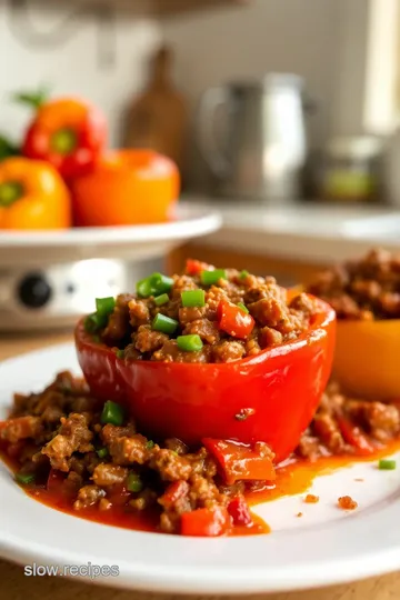 Slow Cooker Stuffed Pepper Soup steps