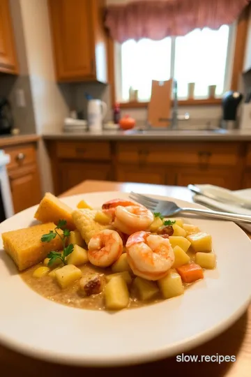 Slow Cooker Cajun Corn and Shrimp Chowder steps