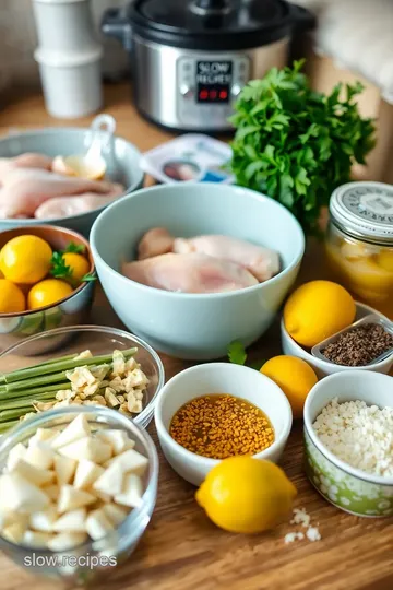 Slow Cooker Lemon Herb Chicken Breast ingredients