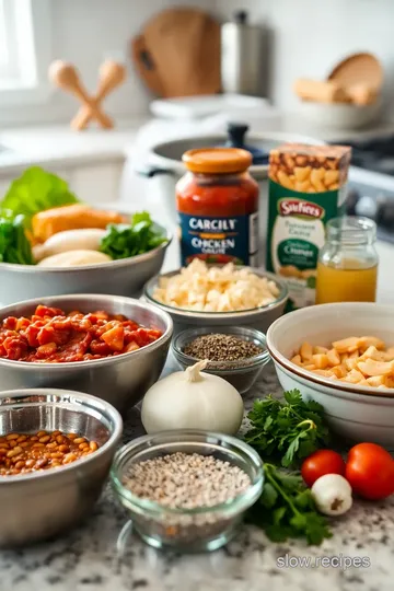 Slow Cooker Chicken Spaghetti ingredients